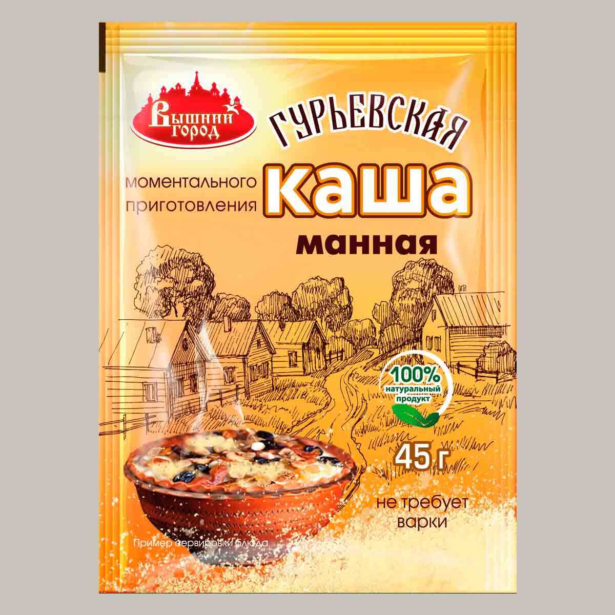 Каша манная момет/приготовл. 